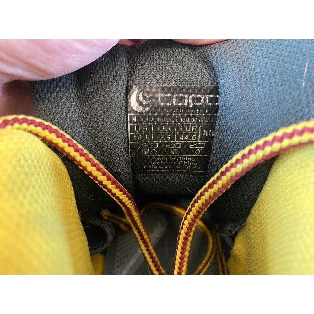 Topo Athletics Trailventure 2 Mens 10.5 Hiking Boot Charcoal/Mustard VIBRAM